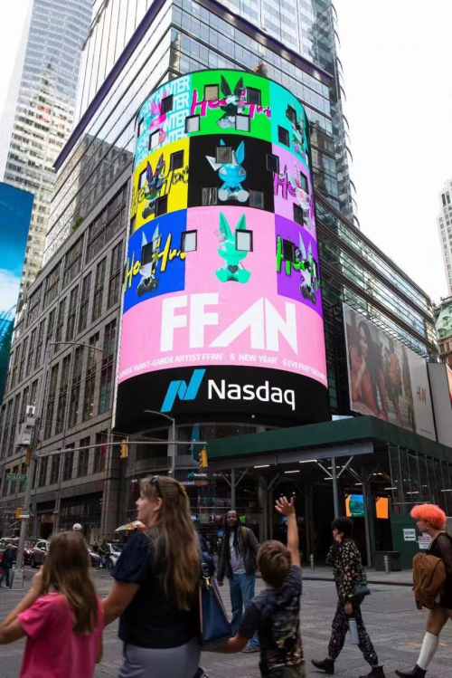 中国先锋艺术家张帆FFAN携个展登陆纽约时代广场