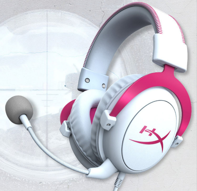 用爱“粉”住她的心 HyperX飓风霓虹粉游戏耳机
