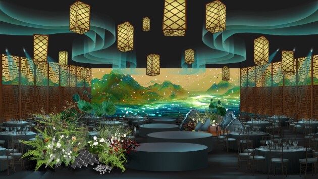 石代科技5D全息光影宴会厅，一厅多用功能助力提升酒店核心竞争力
