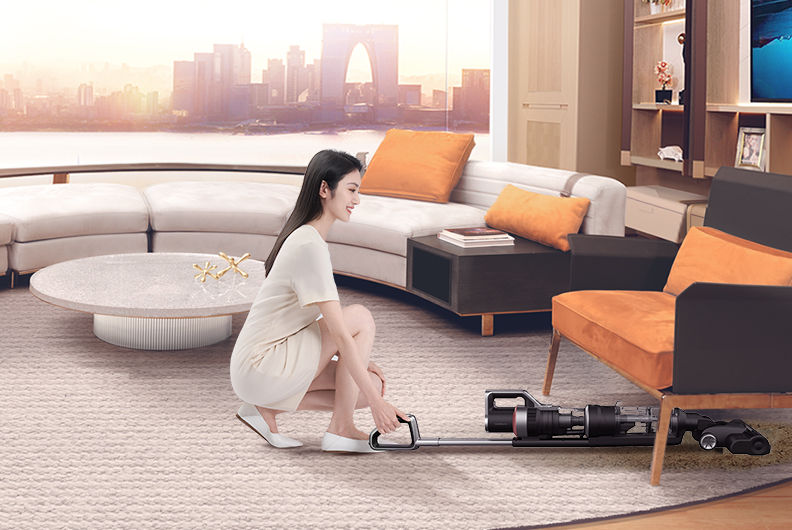 莱克S9新品洗地机，三合一大吸力设计契合家庭深度清洁需求