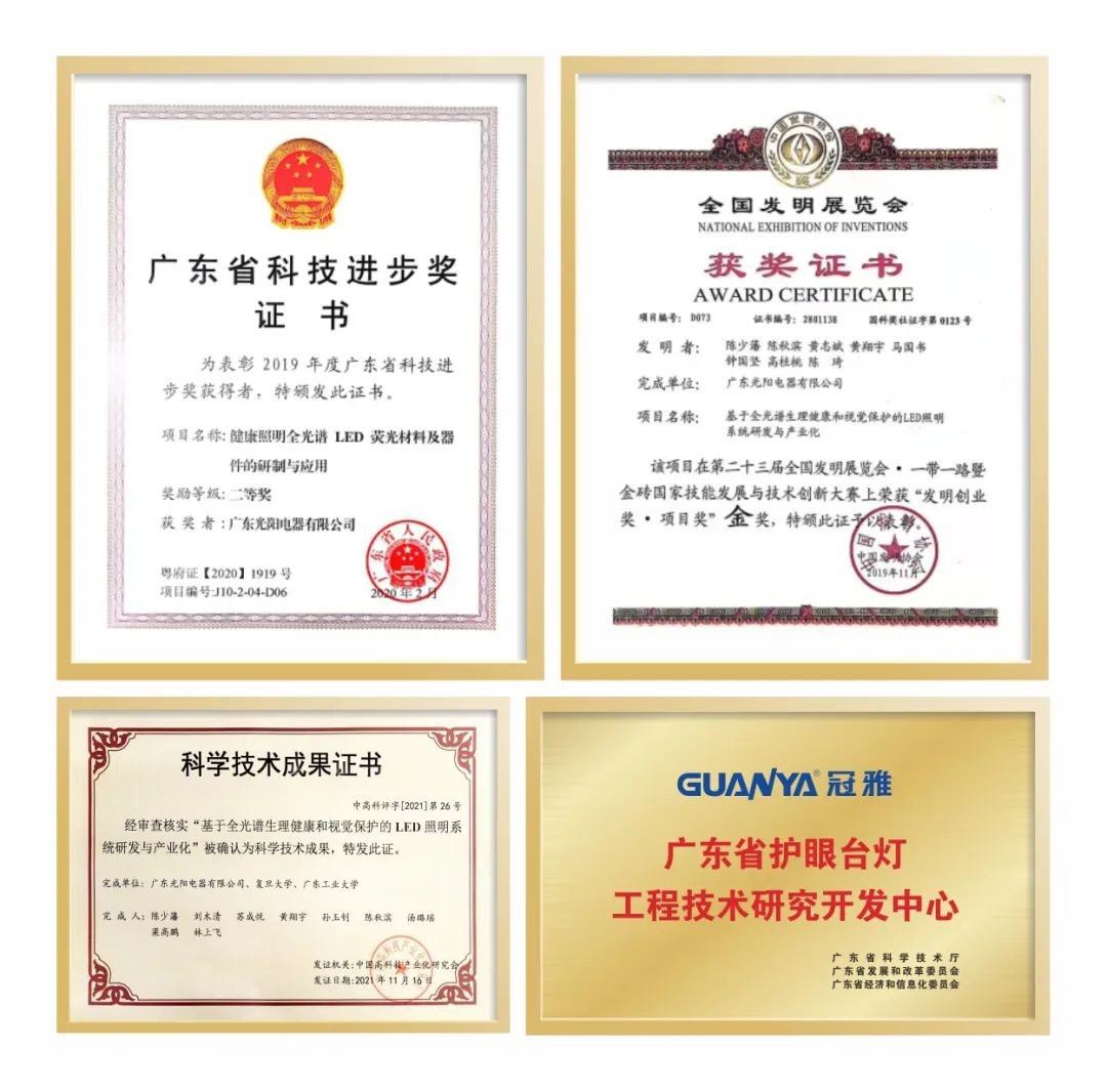 冠雅照明第二次荣获中国专利奖重要奖项