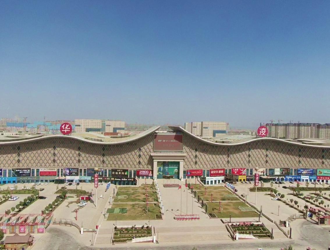 中广欧特斯服务新疆46万㎡喀什建材市场空气源热泵空调系统