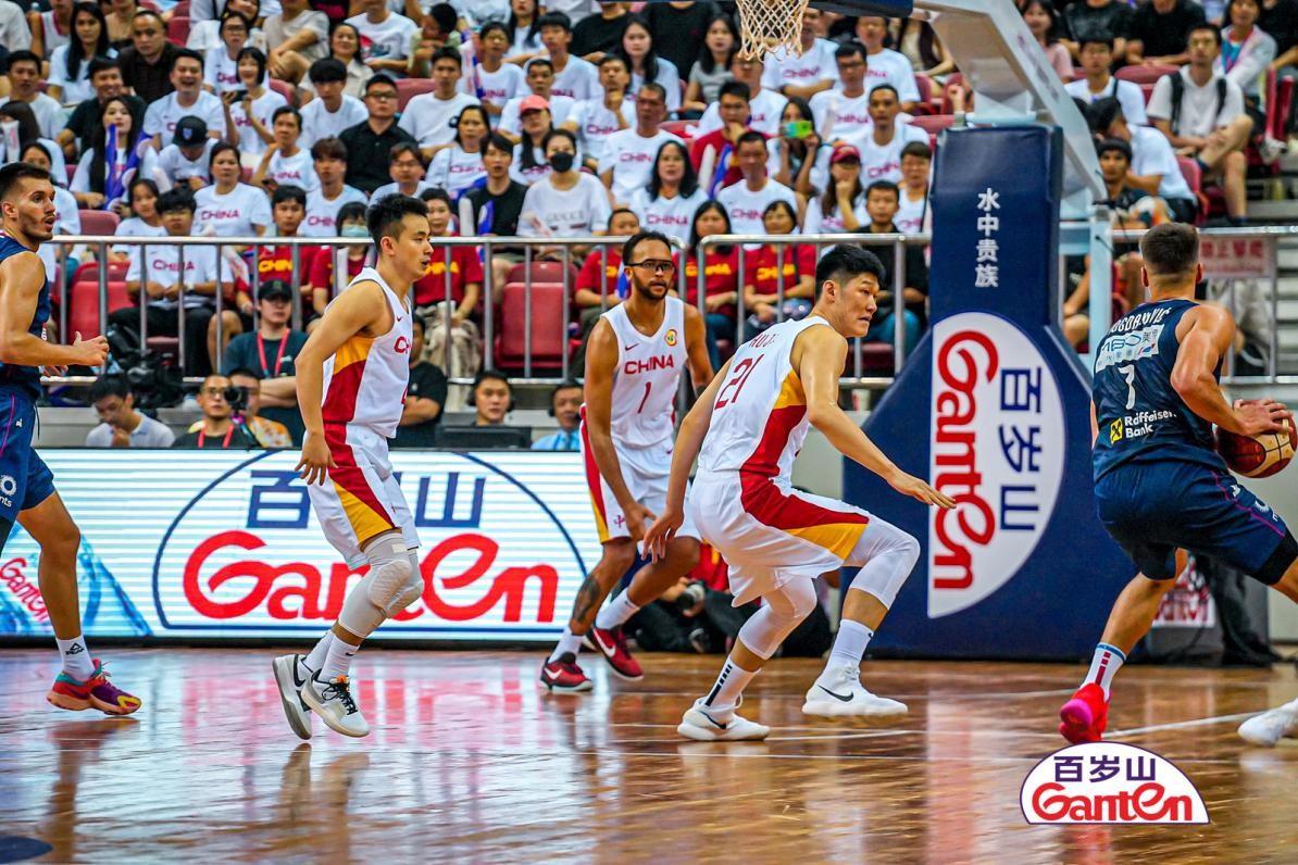 2023年百岁山团结杯 中国男篮vs塞尔维亚圆满结束